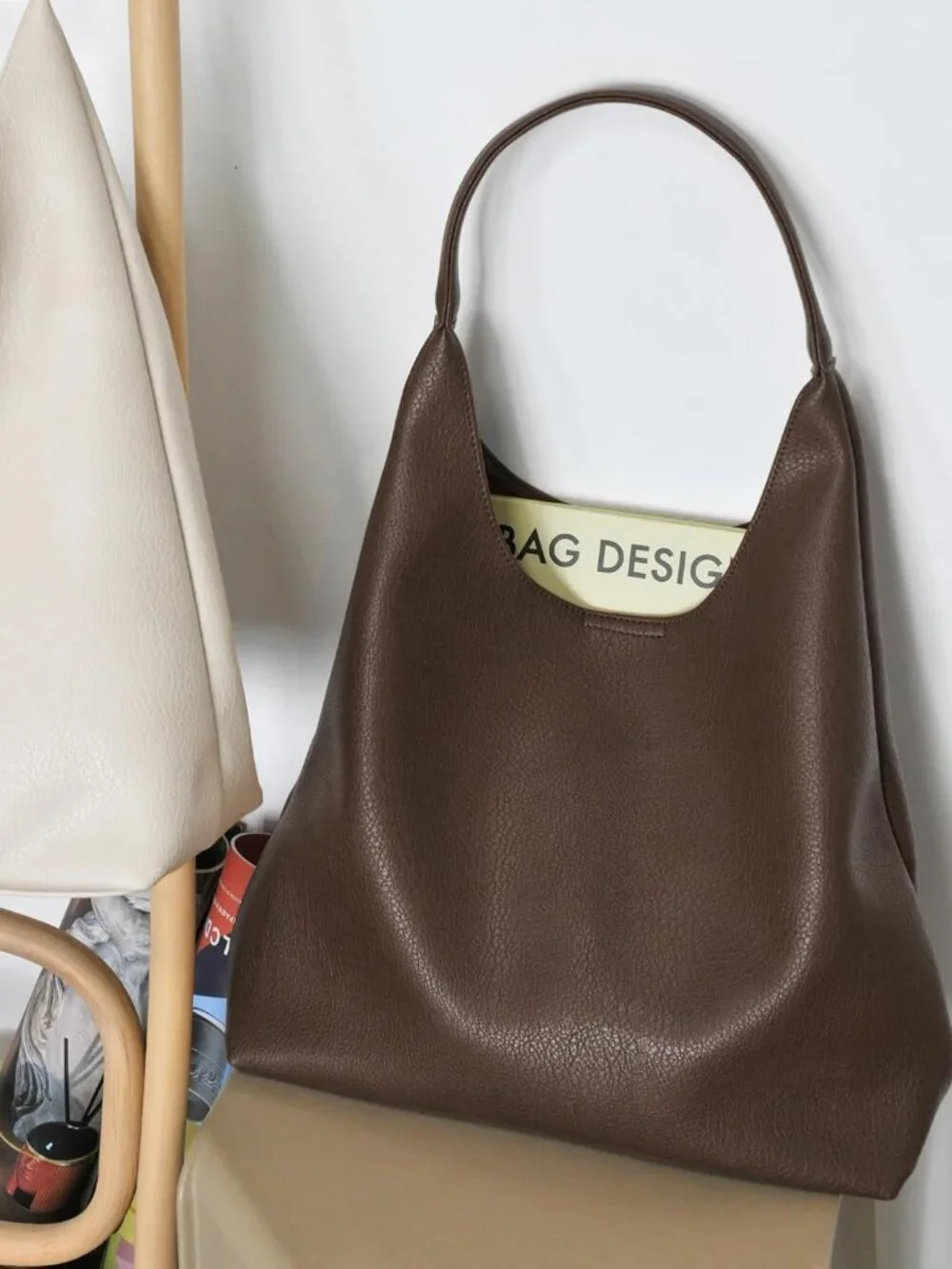 Hobo Bags for Women Soft Vegan Leather Shoulder Handbag Slouchy Tote Purses